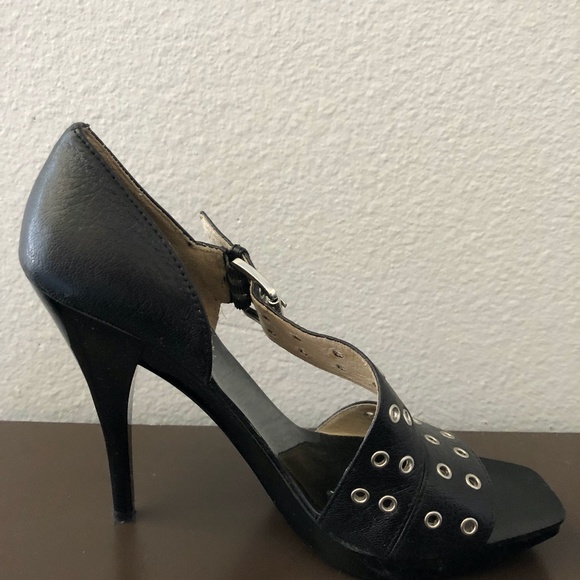 Michael Kors Black Grommet Heels - Picture 6 of 6